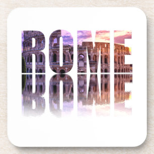 Rom-Text-Souvenir-Platz Getränkeuntersetzer