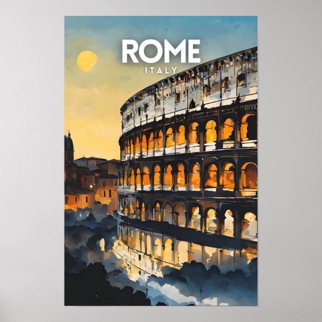 Rom Travel Nostalgic Poster (Vorne)