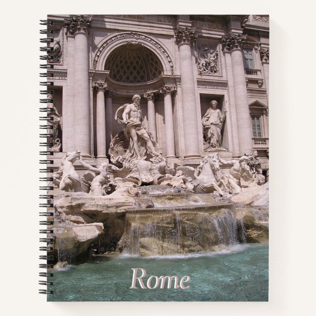 Rom, Trevi Brunnen Kruste. Notizbuch (Vorderseite)