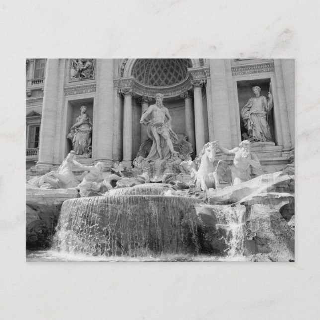 Rom, Trevi Brunnen Postkarte (Vorderseite)