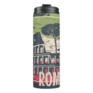 Rom Typografie: Eiffelturmposter. Thermosbecher
