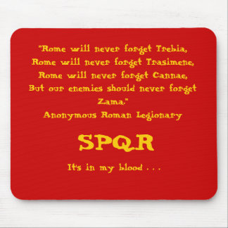 "Rom vergisst nie…", Mousepad, rot Mousepad