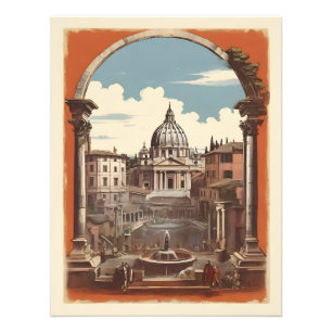 Rom-Vintage-Plakat Fotodruck