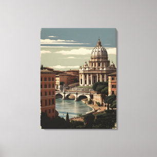 Rom-Vintage-Plakat Leinwanddruck