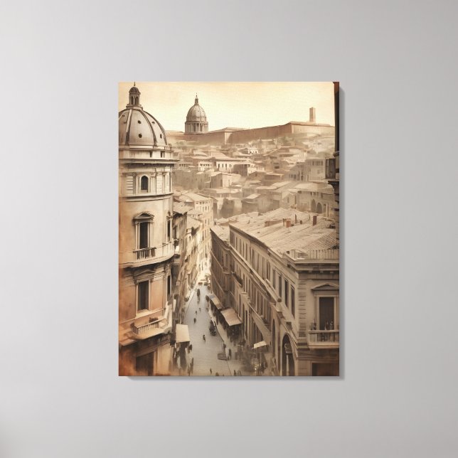 Rom-Vintage-Plakat Leinwanddruck (Vorderseite)
