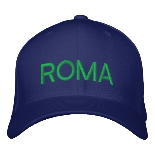 Roma Cap Bestickte Kappe (Vorderseite)