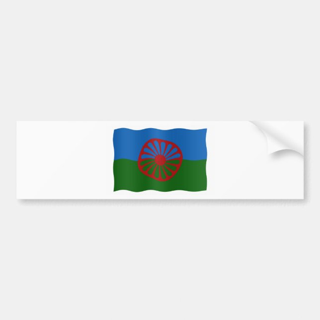Roma Flag Autoaufkleber (Vorne)