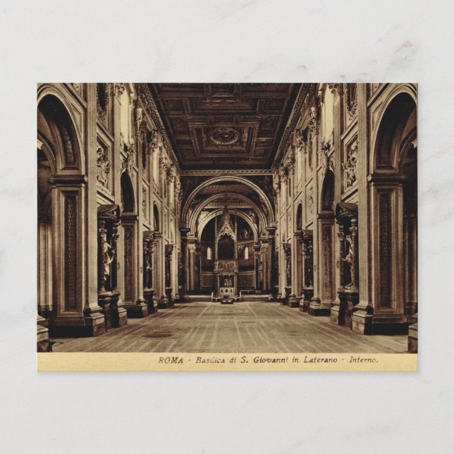 Roma, Inside St John in Lateran Postkarte (Vorderseite)