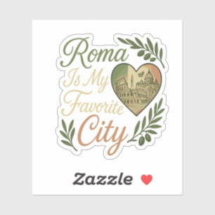 Roma ist meine Lieblingsstadt Aufkleber