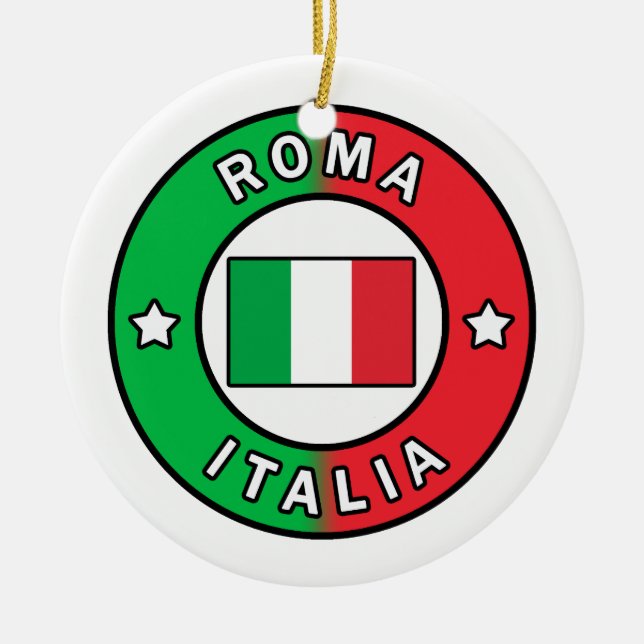 Roma Italia Keramik Ornament (Vorne)