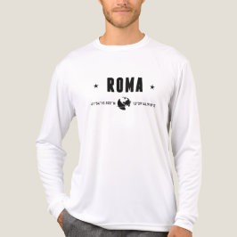 Roma Koordinaten mit Globus und Sternen Tri-Blend Shirt