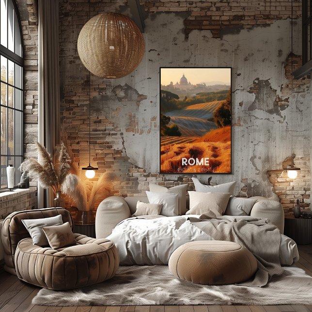 Roma: La Ciudad Eterna Paisaje Rústico y Vaticano. Poster (Von Creator hochgeladen)