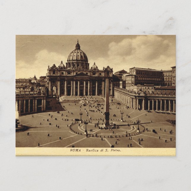 Roma, Vatikan, Petersplatz Postkarte (Vorderseite)
