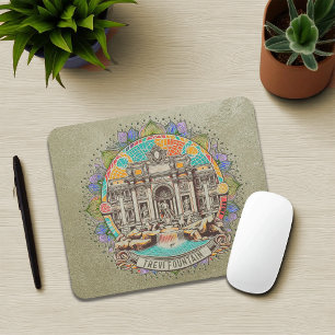 Roma Whispering Fountain Mousepad