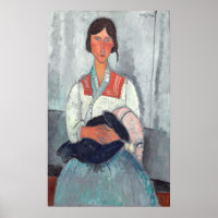Roma Woman - Amedeo Modigliani Poster d'Art