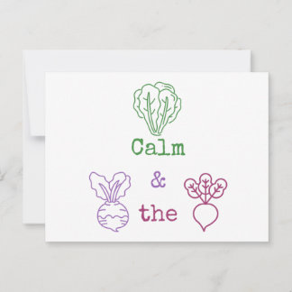 Romaine Calm & Turnip Postkarte
