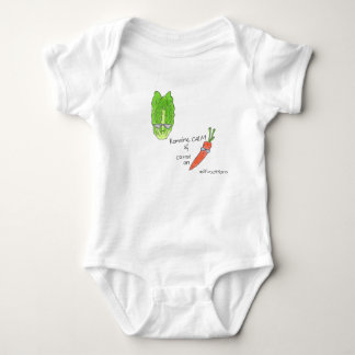 Romaine Calm und Carrot auf onepiece Baby Strampler