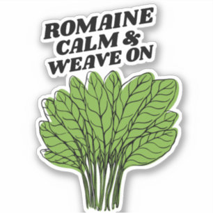 Romaine Calm & Weave auf Aufkleber