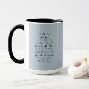 Romains 15:13 Mug verset biblique d'espérance
