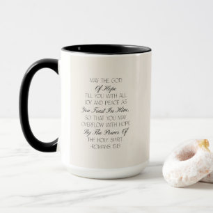 Romains 15:13 Mug verset biblique Espoir