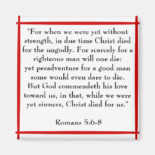 Romains 5:6-8 aimant des écritures