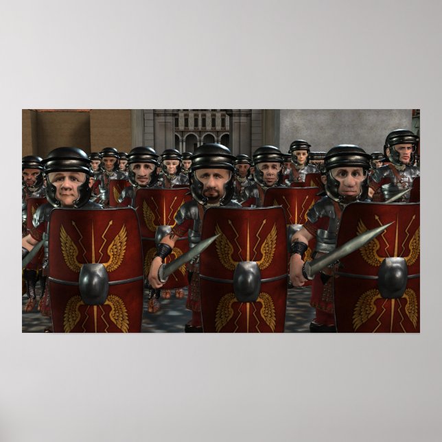 Romains Marchant Vers La Guerre - Petite Poster (Devant)
