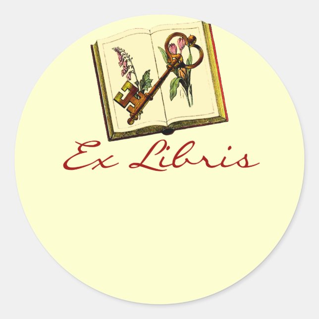 Roman a Clef Buchzeichen Stickers (Vorderseite)
