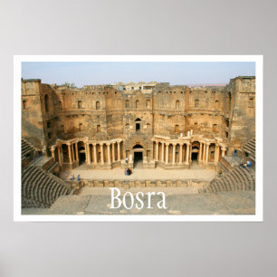 Roman Amphitheater, Bosra, Syrien Poster
