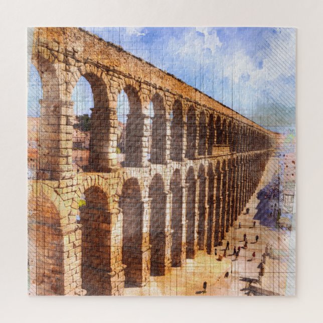 Roman Aqueducts, Segovia. Spanien. (Vertikal)