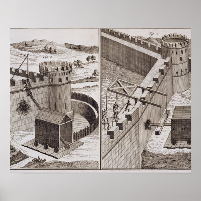 Roman Battering Rams, from the 'Encyclopedie des S Poster (Vorne)