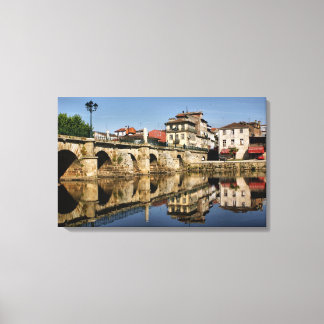 Roman Bridge at Chaves, Portugal Leinwanddruck