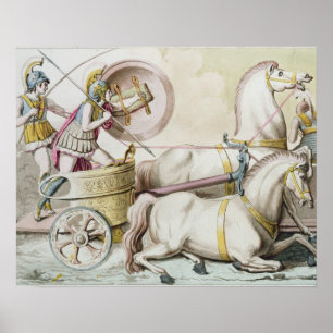 Roman Charioteers, from 'Costumi dei Romani', engr Poster