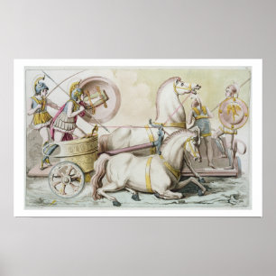 Roman Charioteers, from 'Costumi dei Romani', engr Poster