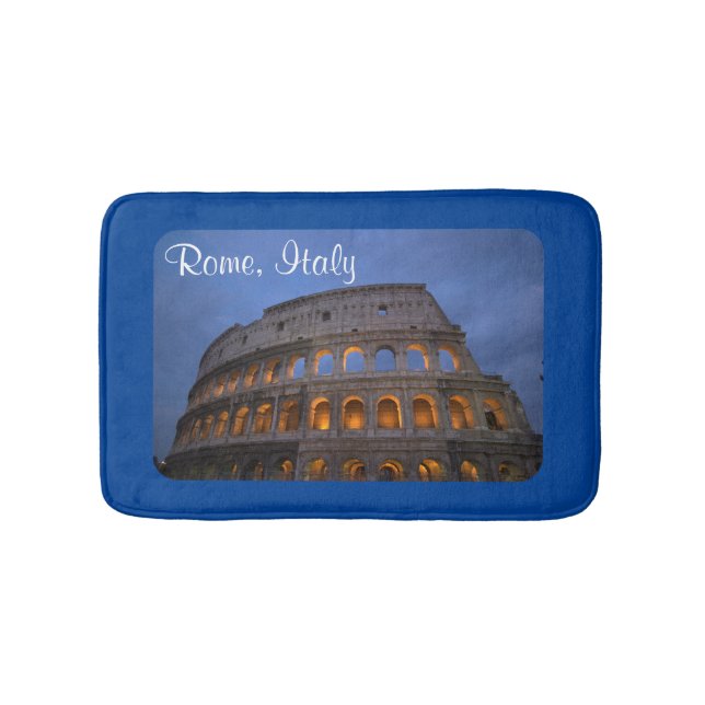Roman Colosseum at Night Badematte (Vorderseite)
