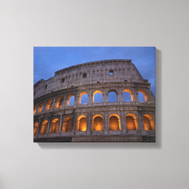 Roman Colosseum at Night Leinwanddruck (Vorderseite)