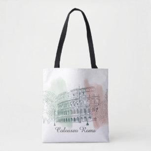 Roman Colosseum Italien - Flag - Farben Tasche
