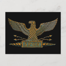 Roman Eagle Copper Finish Postkarte