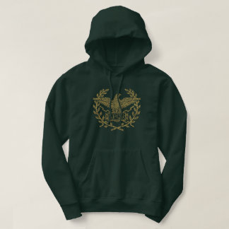 Roman Empire Eagle Mosaic Emblem Hoodie