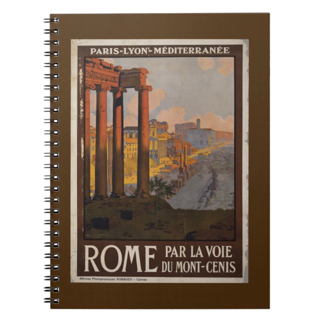 Roman Forum Vintage Reisewerbung Notizblock (Vorderseite)