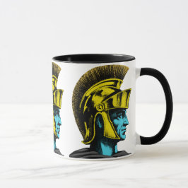 Roman Gladiator Pop Art Portrait Tasse
