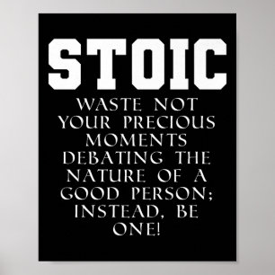 Roman Kaiserbuch Zitat Marcus Aurelius Stoic Prem Poster