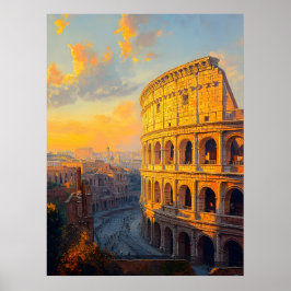 Roman Kolosseum Art Print Poster