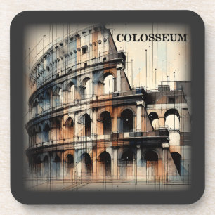 Roman Kolosseum Italien Europa Getränkeuntersetzer