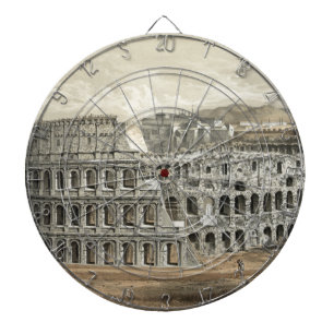 Roman Kolosseum Vintage Kunst Dartscheibe