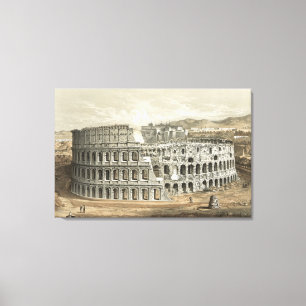Roman Kolosseum Vintage Kunst Leinwanddruck