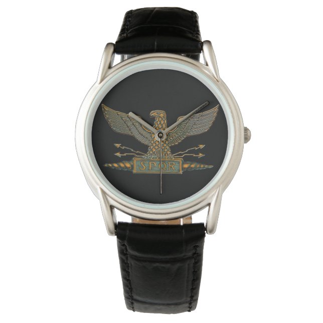 Roman Legion Adler in Kupfer finish Armbanduhr (Vorderseite)