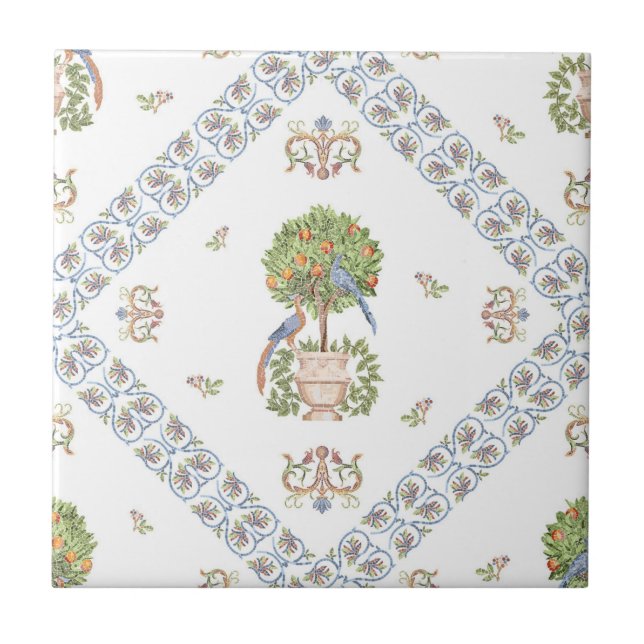 Roman Mosaic Tile – Classic Wall Art. Fliese (Vorderseite)