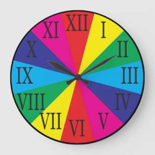 ROMAN NUMBERS Farb-Armbanduhren Große Wanduhr