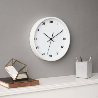 Roman Numbers Wall Clock Uhr
