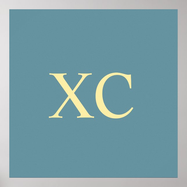 Roman Numeral 90 Poster (Vorne)